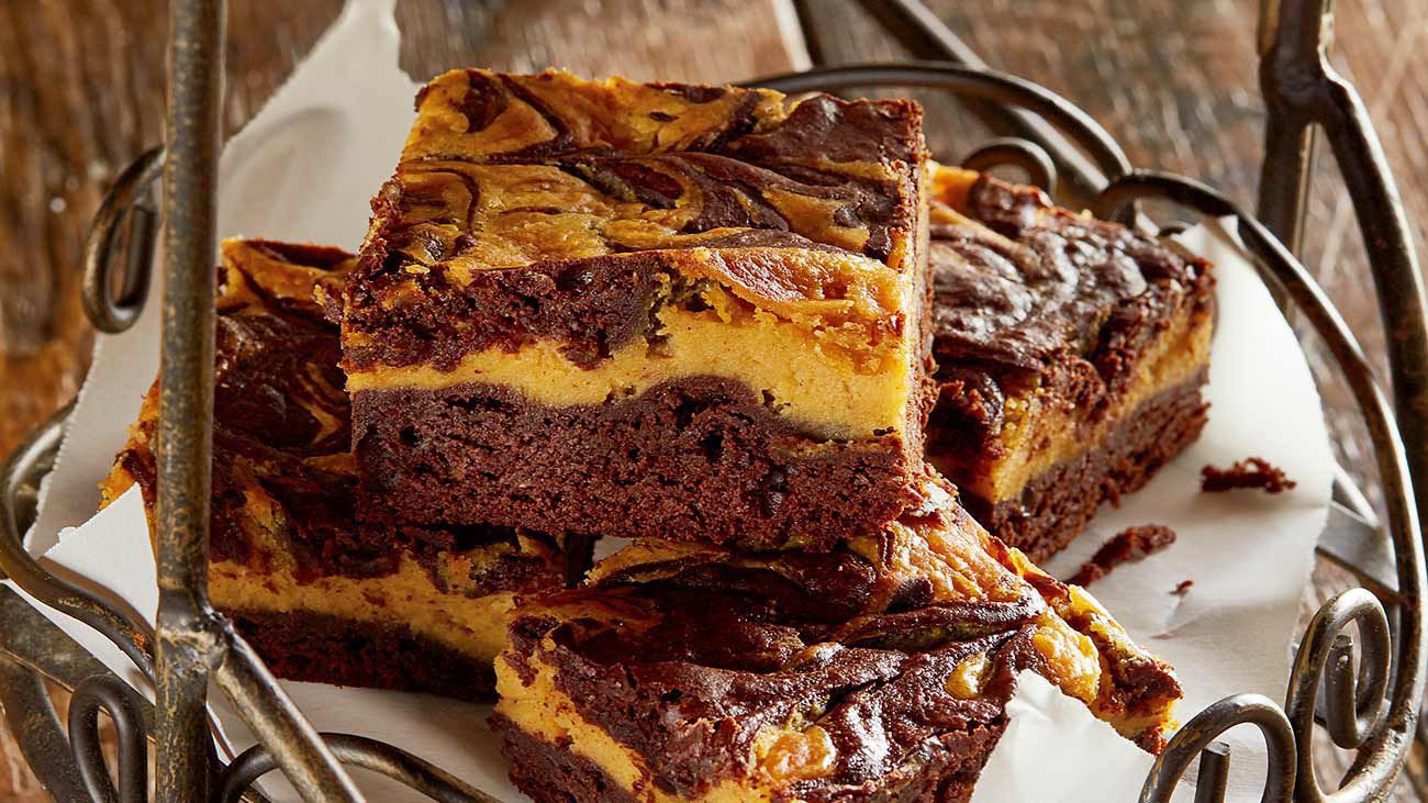 Pumpkin Cheesecake Brownies